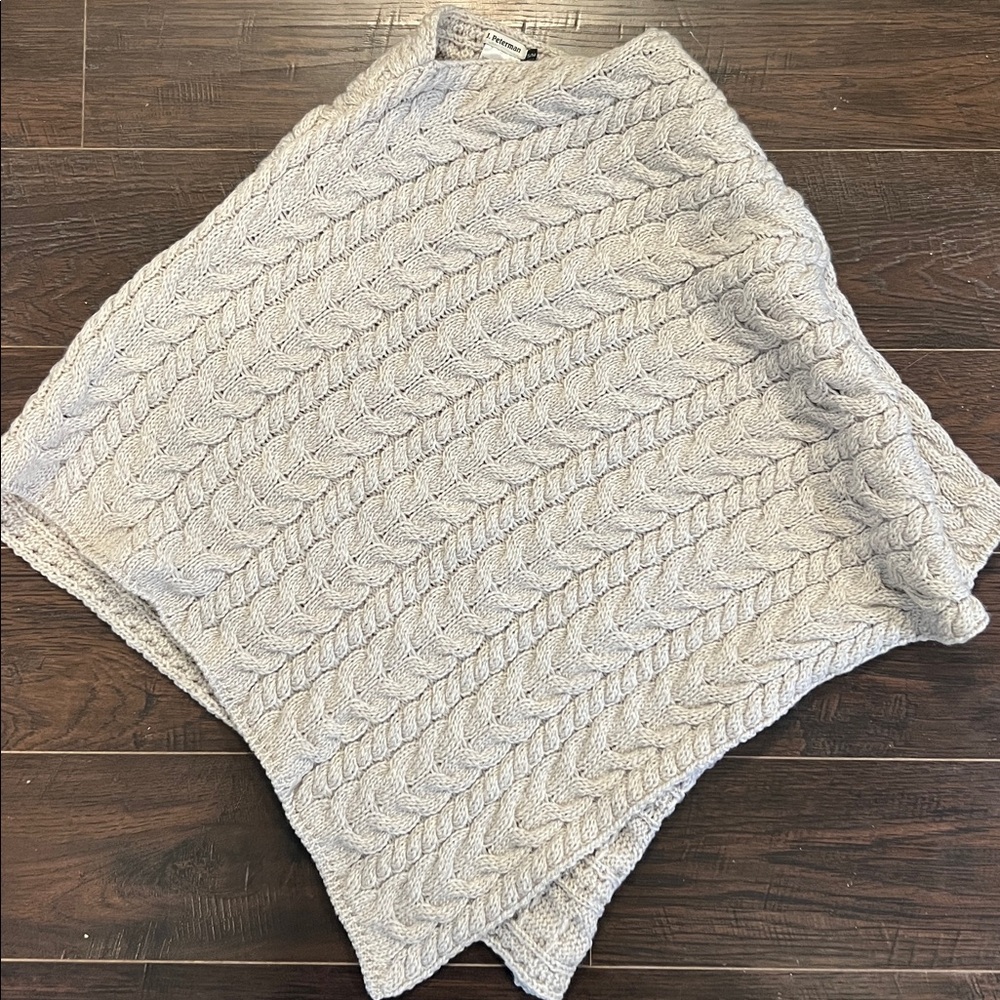 J. Peterman Wool Knit Sweater in Cream